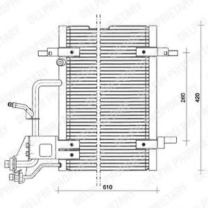 TSP0225011 DELPHI Condenser, air conditioning