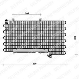 TSP0225013 DELPHI Air Conditioning Condenser, air conditioning