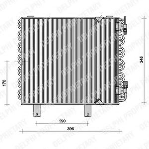 TSP0225019 DELPHI Condenser, air conditioning