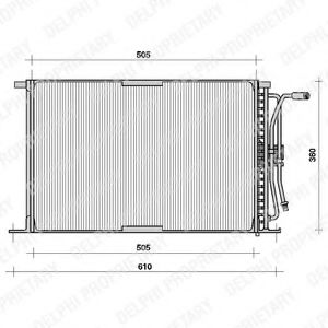 TSP0225026 DELPHI Condenser, air conditioning