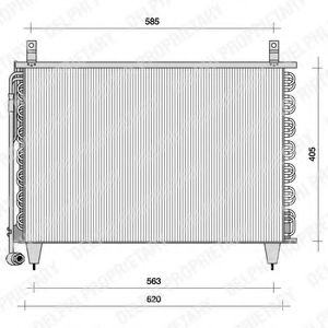 TSP0225042 DELPHI Condenser, air conditioning