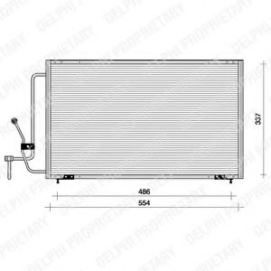 TSP0225055 DELPHI Condenser, air conditioning