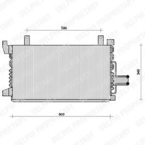 TSP0225058 DELPHI Condenser, air conditioning