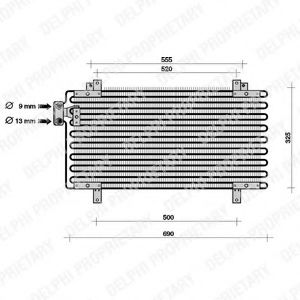 TSP0225059 DELPHI Condenser, air conditioning