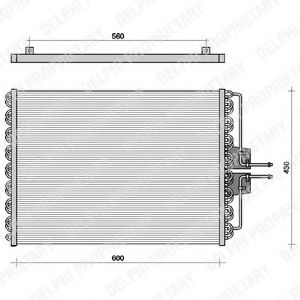 TSP0225061 DELPHI Condenser, air conditioning