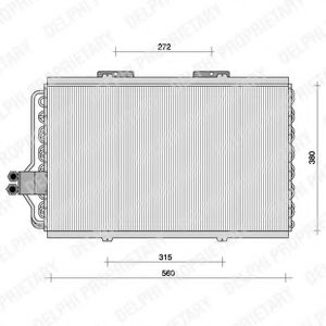 TSP0225062 DELPHI Air Conditioning Condenser, air conditioning