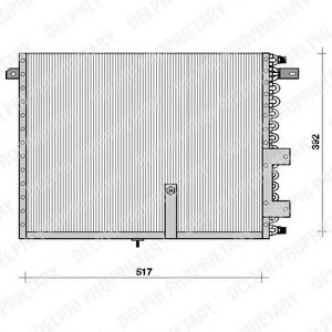 TSP0225068 DELPHI Condenser, air conditioning