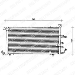 TSP0225071 DELPHI Air Conditioning Condenser, air conditioning