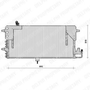 TSP0225073 DELPHI Condenser, air conditioning