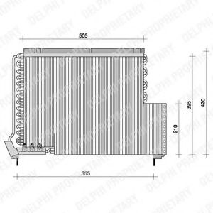 TSP0225079 DELPHI Condenser, air conditioning