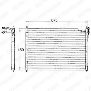 TSP0225084 DELPHI Air Conditioning Condenser, air conditioning