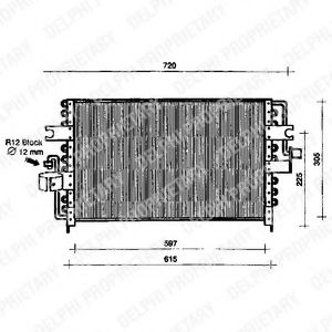TSP0225087 DELPHI Air Conditioning Condenser, air conditioning