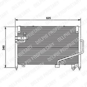 TSP0225493 DELPHI Condenser, air conditioning