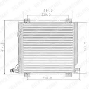 TSP0225088 DELPHI Condenser, air conditioning