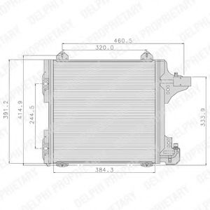TSP0225089 DELPHI Condenser, air conditioning