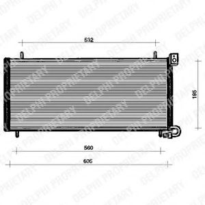 TSP0225090 DELPHI Condenser, air conditioning
