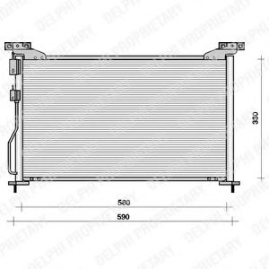 TSP0225092 DELPHI Condenser, air conditioning