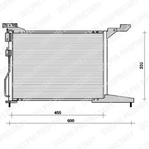 TSP0225093 DELPHI Condenser, air conditioning