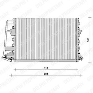 TSP0225099 DELPHI Condenser, air conditioning