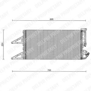 TSP0225103 DELPHI Air Conditioning Condenser, air conditioning