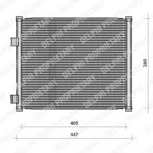 TSP0225111 DELPHI Condenser, air conditioning