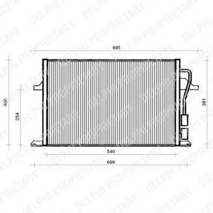 TSP0225112 DELPHI Condenser, air conditioning