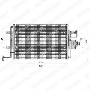 TSP0225113 DELPHI Air Conditioning Condenser, air conditioning