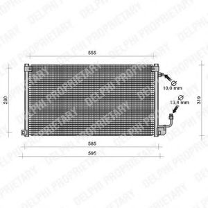 TSP0225119 DELPHI Air Conditioning Condenser, air conditioning