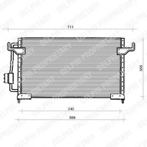 TSP0225120 DELPHI Air Conditioning Condenser, air conditioning