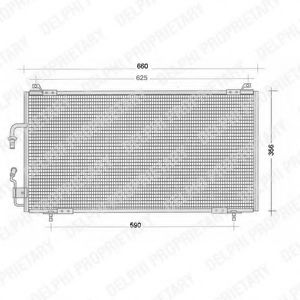 TSP0225130 DELPHI Condenser, air conditioning