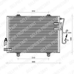 TSP0225131 DELPHI Condenser, air conditioning