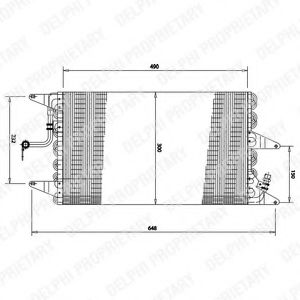 TSP0225162 DELPHI Condenser, air conditioning