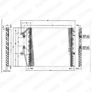 TSP0225163 DELPHI Condenser, air conditioning