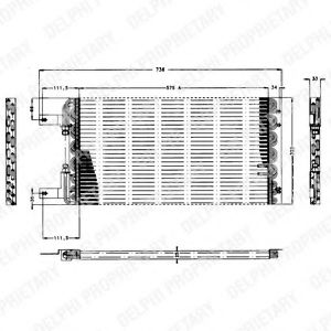 TSP0225168 DELPHI Condenser, air conditioning