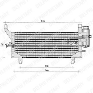 TSP0225189 DELPHI Condenser, air conditioning