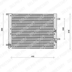 TSP0225191 DELPHI Condenser, air conditioning