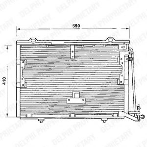TSP0225193 DELPHI Condenser, air conditioning