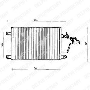 TSP0225200 DELPHI Condenser, air conditioning