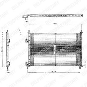 TSP0225209 DELPHI Condenser, air conditioning