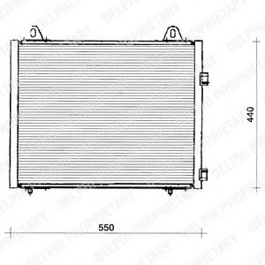 TSP0225222 DELPHI Condenser, air conditioning