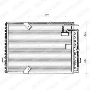 TSP0225239 DELPHI Condenser, air conditioning
