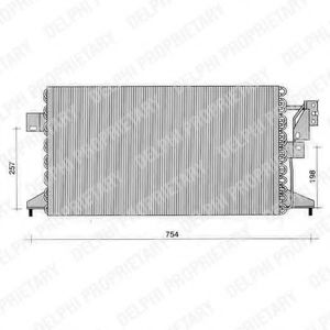 TSP0225247 DELPHI Condenser, air conditioning