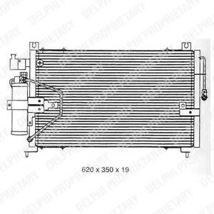 TSP0225256 DELPHI Condenser, air conditioning