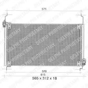 TSP0225259 DELPHI Condenser, air conditioning