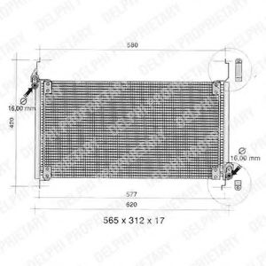 TSP0225264 DELPHI Air Conditioning Condenser, air conditioning