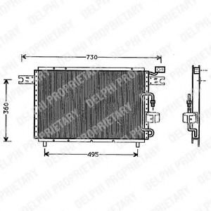 TSP0225291 DELPHI Air Conditioning Condenser, air conditioning