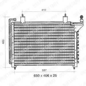 TSP0225295 DELPHI Air Conditioning Condenser, air conditioning
