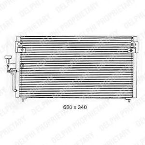 TSP0225335 DELPHI Condenser, air conditioning