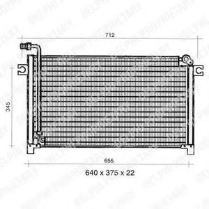 TSP0225346 DELPHI Condenser, air conditioning