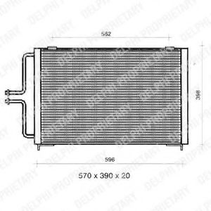 TSP0225362 DELPHI Condenser, air conditioning